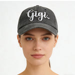2pcs Gigi Hat For Men Women, Adjustable Embroidered Wash Cotton Baseball Cap