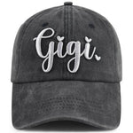 2pcs Gigi Hat For Men Women, Adjustable Embroidered Wash Cotton Baseball Cap