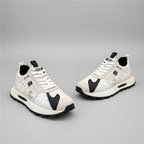 Men's casual outdoor shoes with synthetic leather upper