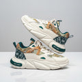 Men's casual sneakers with artificial PU upper