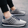 Plush lined lace-up sneakers for men