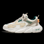 Men's round toe low-top mesh walking shoes